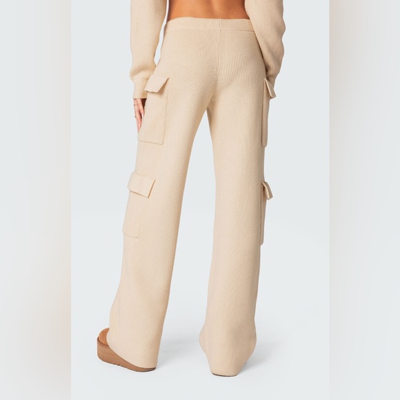 Edikted Wynter Knit Cargo Pants - Picture 3 of 6